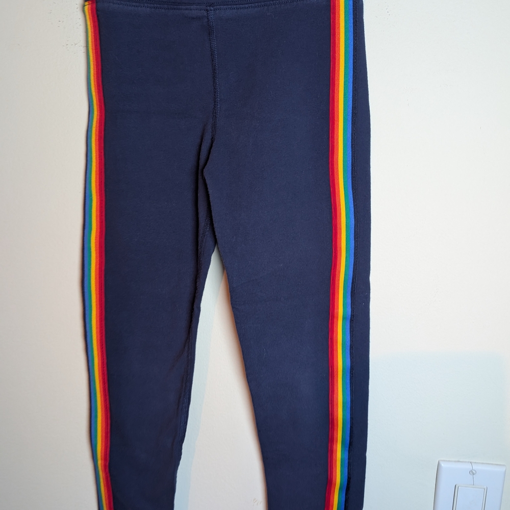 Primary Navy Dress with Rainbow Stripes - Picture 10 of 14